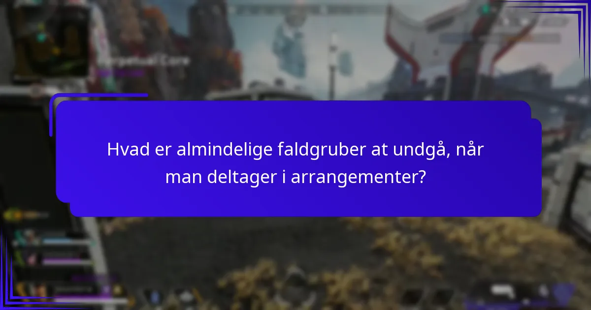 Hvordan kan deltagere effektivt engagere sig i flere arrangementer?