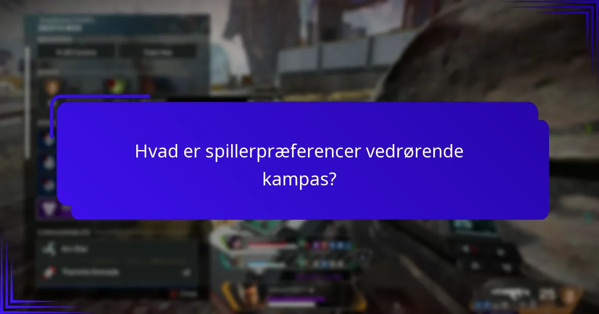 Hvordan sammenlignes tidligere sæsoner af kampas?