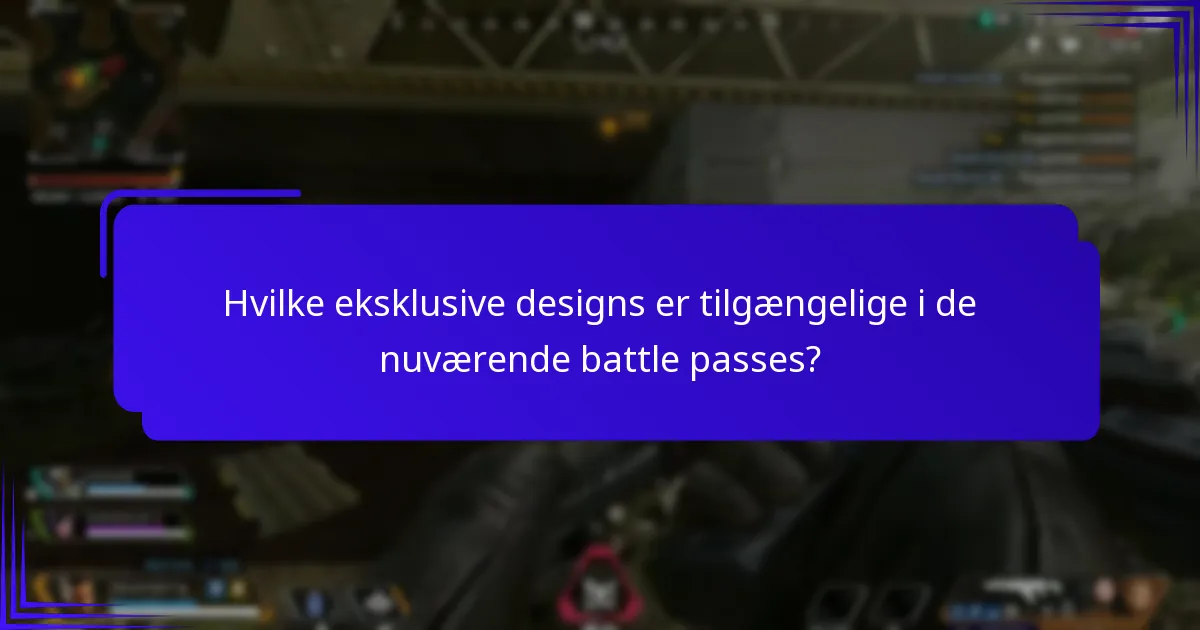 Hvilke karaktermuligheder tilbydes med Battle Pass Skins?